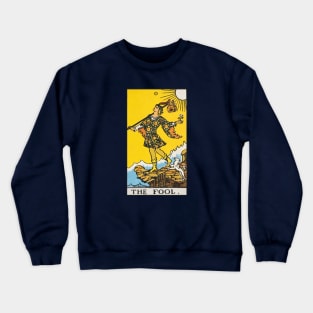 The Fool Rider Waite Smith Tarot Crewneck Sweatshirt